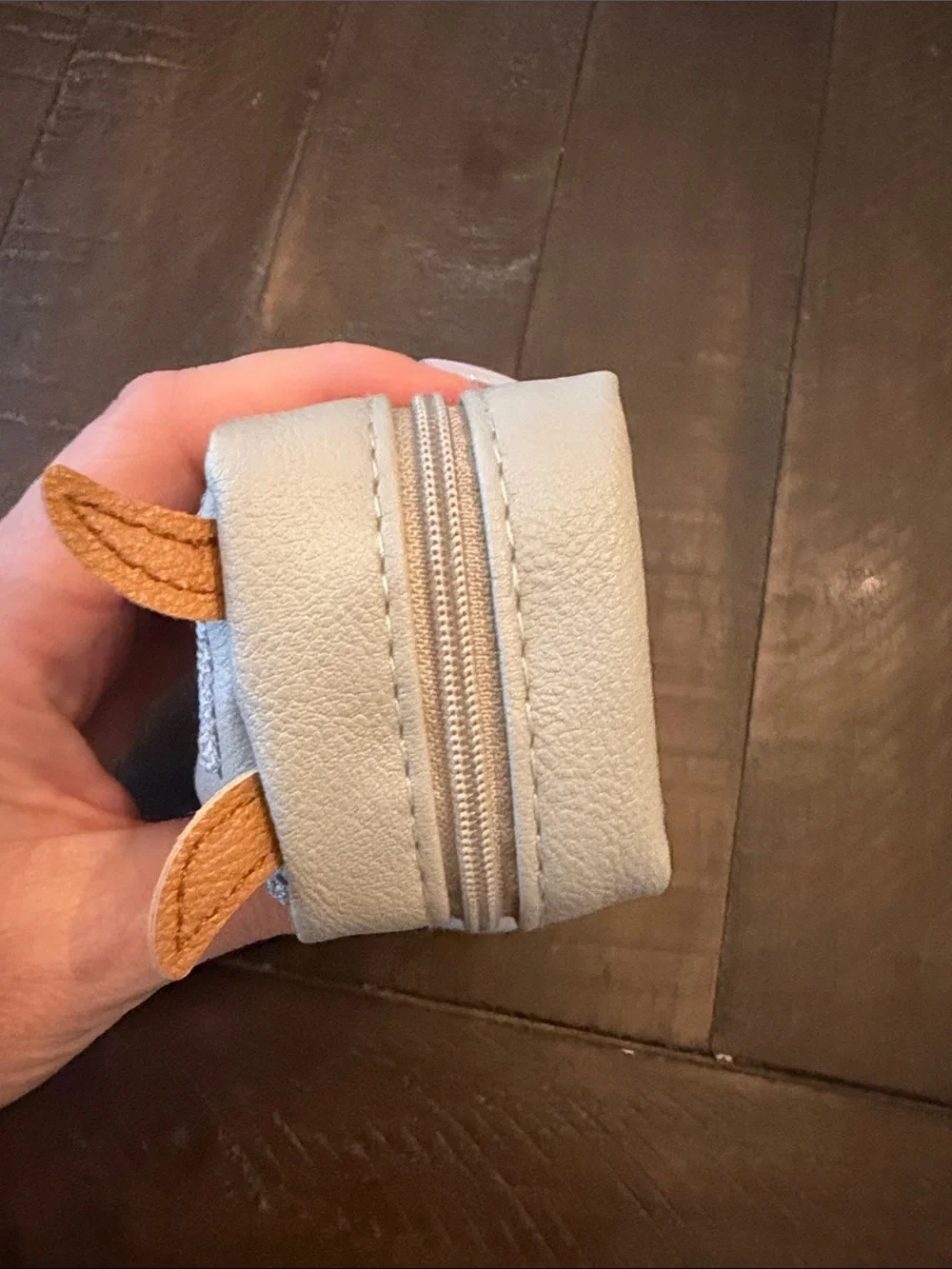 Kids Gray Goat Coin Purse with Tassel Detail